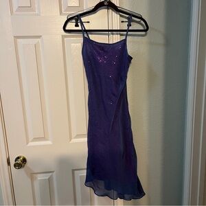 Vintage Purple Sequin Dress